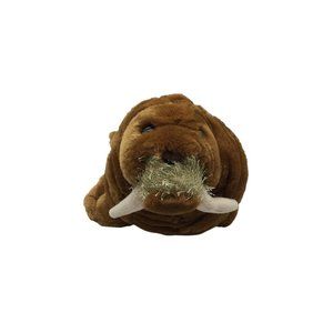 Wild Republic Real Life Walrus Plush Stuffed Animal K&M Toy 12" Long 2007